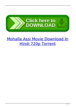 Download Mohalla Assi Full Movie In Hindi Free
